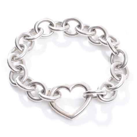 tiffany heart bracelet sterling silver